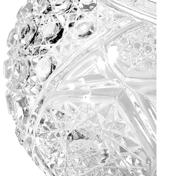 L E Smith Glass Company Daisy & Button Punch Bowl Set with 17 Cups-Excellent! - Picture 9 of 13